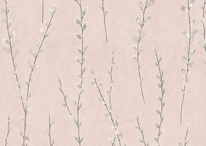 Willow Field, Pastel Pink - Motorised Roman Blind - Image 7